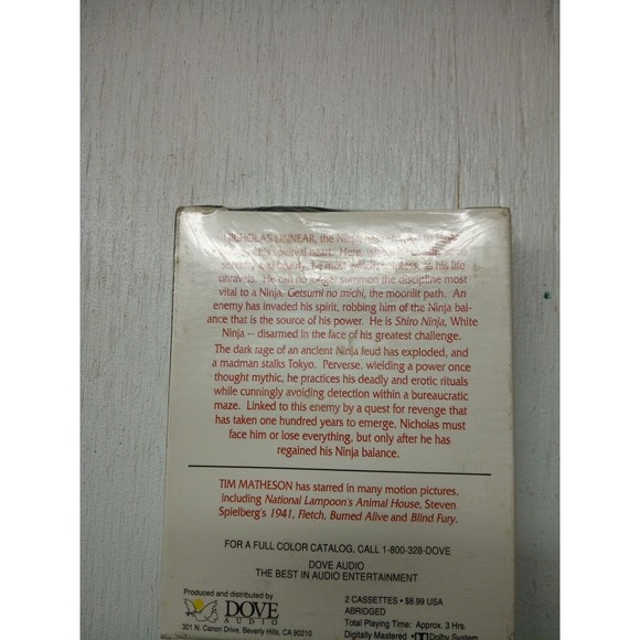 White Ninja Eric V. Lustbader Super Sounds Buys Dove Audio Cassette Tapes - New - Picture 2 of 2
